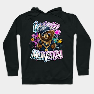 Imma Monsta! BEAR | Blacktee | by Asarteon Hoodie